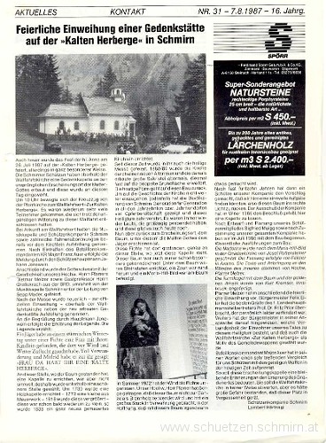 1987-07-26-KalteHerberge.jpg - 26. Juli 1987 - Warum die Kapelle errichtet wurde.